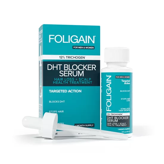 FOLIGAIN Hair Regrowth DHT Blocker Serum with 12% Trichogen (60 mL)