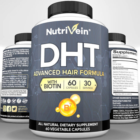 Advanced DHT Hair Formula with Biotin (60 capsules) 