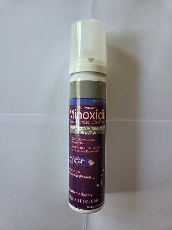Minoxidil 5% (foam) for women (1 bottle) (LABEL DAMAGED!!!)