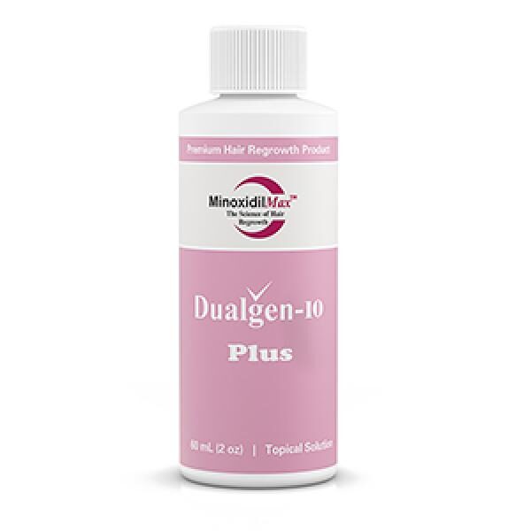 Dualgen-10 Plus minoksidils 10% ar azelaīnskābi 5% + finasterids 0.1% (1 flakons ar pipeti)