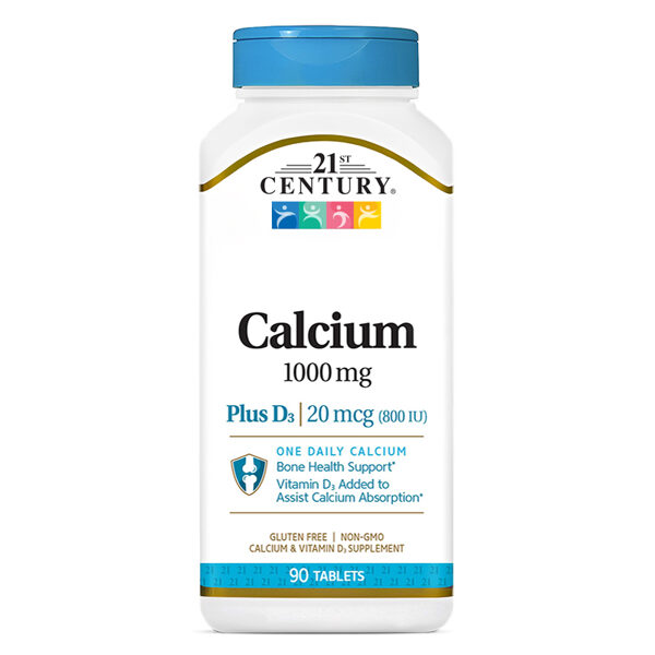 Calcium 1000 mg Plus D3 | 20 mcg (800 IU) (90 tablets)