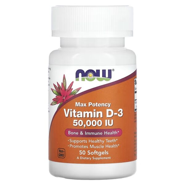 Vitamīns D-3 (50 kapsulas / 50,000 IU)