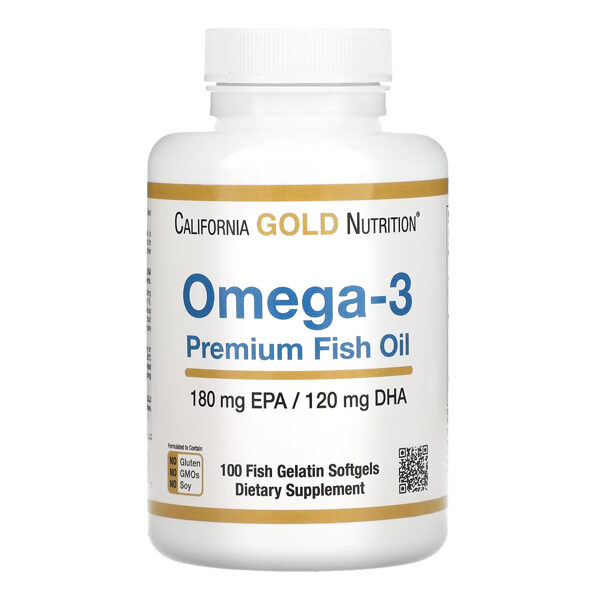 Omega-3 augstākās kvalitātes zivju eļļa (100 kapsulas)