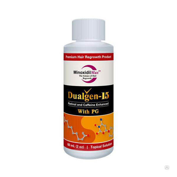 Dualgen-15 minoksidils 15% ar azelaīnskābi 5% (1 flakons ar pipeti)