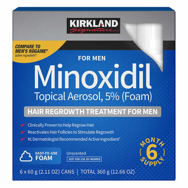 Пенка Миноксидил 5% Kirkland Minoxidil (Комплект 6 флаконов)