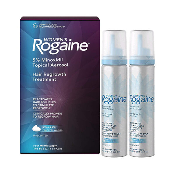 Rogaine Foam Minoxidil 5% for women (2 bottles for 4 months)