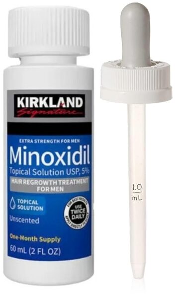 Kirkland Minoksidils 5% (1 flakons + oriģināla pipete)